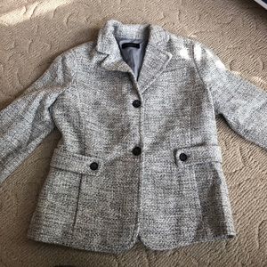 Talbots Tweed Blazer Light Jacket